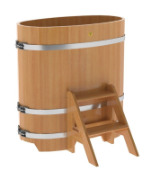 «Купель Bentwood из лиственницы овальная натуральная 0,59х1,06 h-1,1» – 1