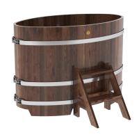«Купель Bentwood из лиственницы овальная мореная 0,8х1,42 h-1,0» – 1