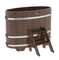 «Купель Bentwood из лиственницы овальная мореная 0,69х1,31 h-1,0» – 1
