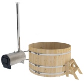 Купель Bentwood Фурако кедр D 1,8х1,2 разборная, печь наружная (стандарт)