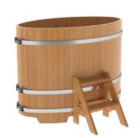 «Купель Bentwood из лиственницы овальная натуральная 0,8х1,42 h-1,1» – 1