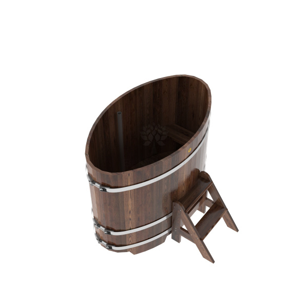 «Купель Bentwood из лиственницы овальная мореная 0,8х1,42 h-1,11» – 3