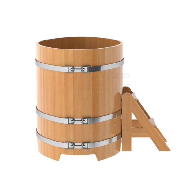 «Купель Bentwood из лиственницы овальная натуральная 0,8х1,42 h-1,01» – 3