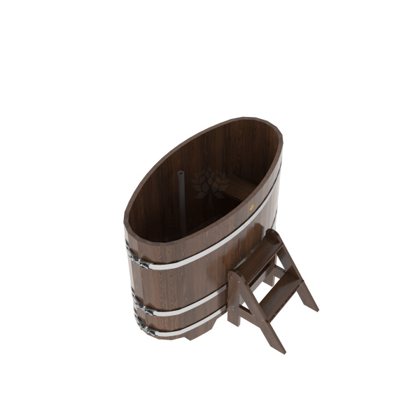 «Купель Bentwood из лиственницы овальная мореная 0,69х1,31 h-1,01» – 2