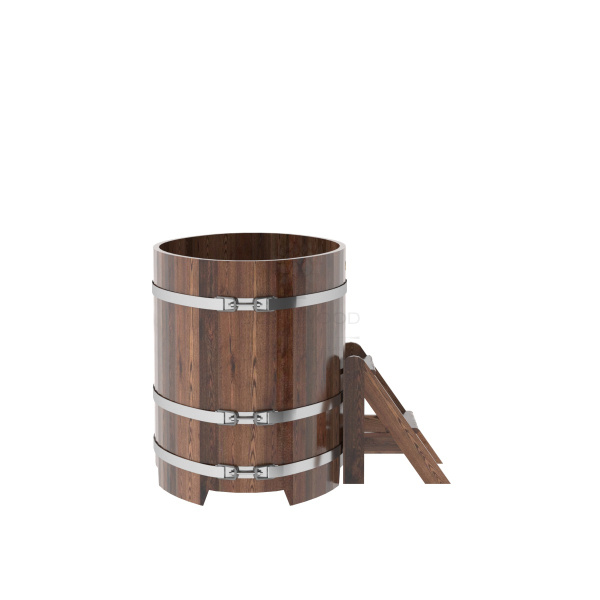 «Купель Bentwood из лиственницы овальная мореная 0,8х1,42 h-1,01» – 3
