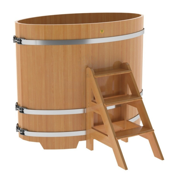 «Купель Bentwood из лиственницы овальная натуральная 0,8х1,42 h-1,21» – 2