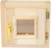 Окна (Стеклопакет) 300х300 бронза