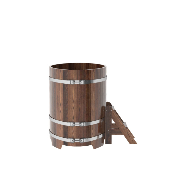 «Купель Bentwood из лиственницы овальная мореная 0,8х1,42 h-1,11» – 4