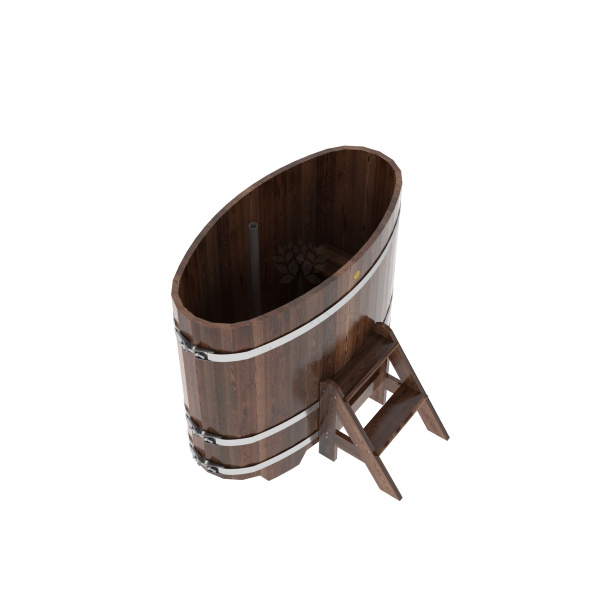 «Купель Bentwood из лиственницы овальная мореная 0,69х1,31 h-1,11» – 5