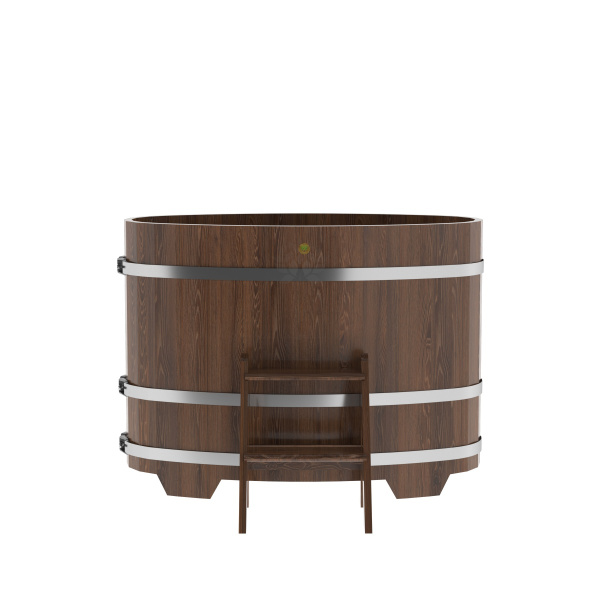 «Купель Bentwood из лиственницы овальная мореная 0,69х1,31 h-1,01» – 3