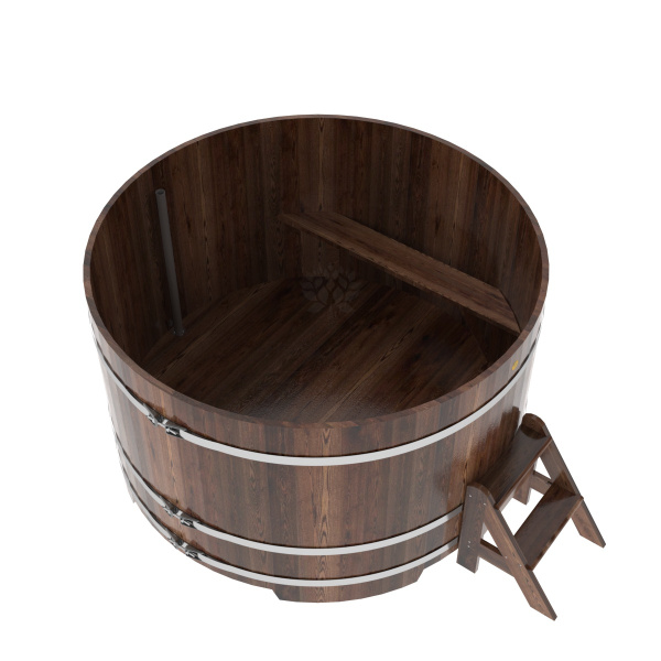 «Купель Bentwood из лиственницы круглая мореная D1,8  h-1,11» – 4